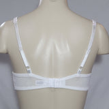 Felina 5894 Harlow Sheer Lace Full Busted Demi Underwire Bra 34DD White NWT - Better Bath and Beauty