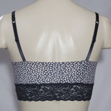 Xhilaration Laser Cut Wire Free Bra Bralette XL X-LARGE Gray Floral NWT - Better Bath and Beauty
