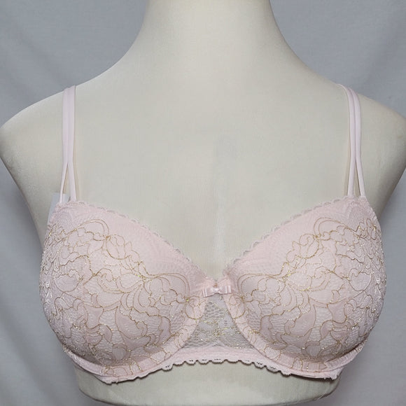 Gilligan & O'Malley Padded Push-Up Balconette Underwire Bra 36D Crystal Pink - Better Bath and Beauty