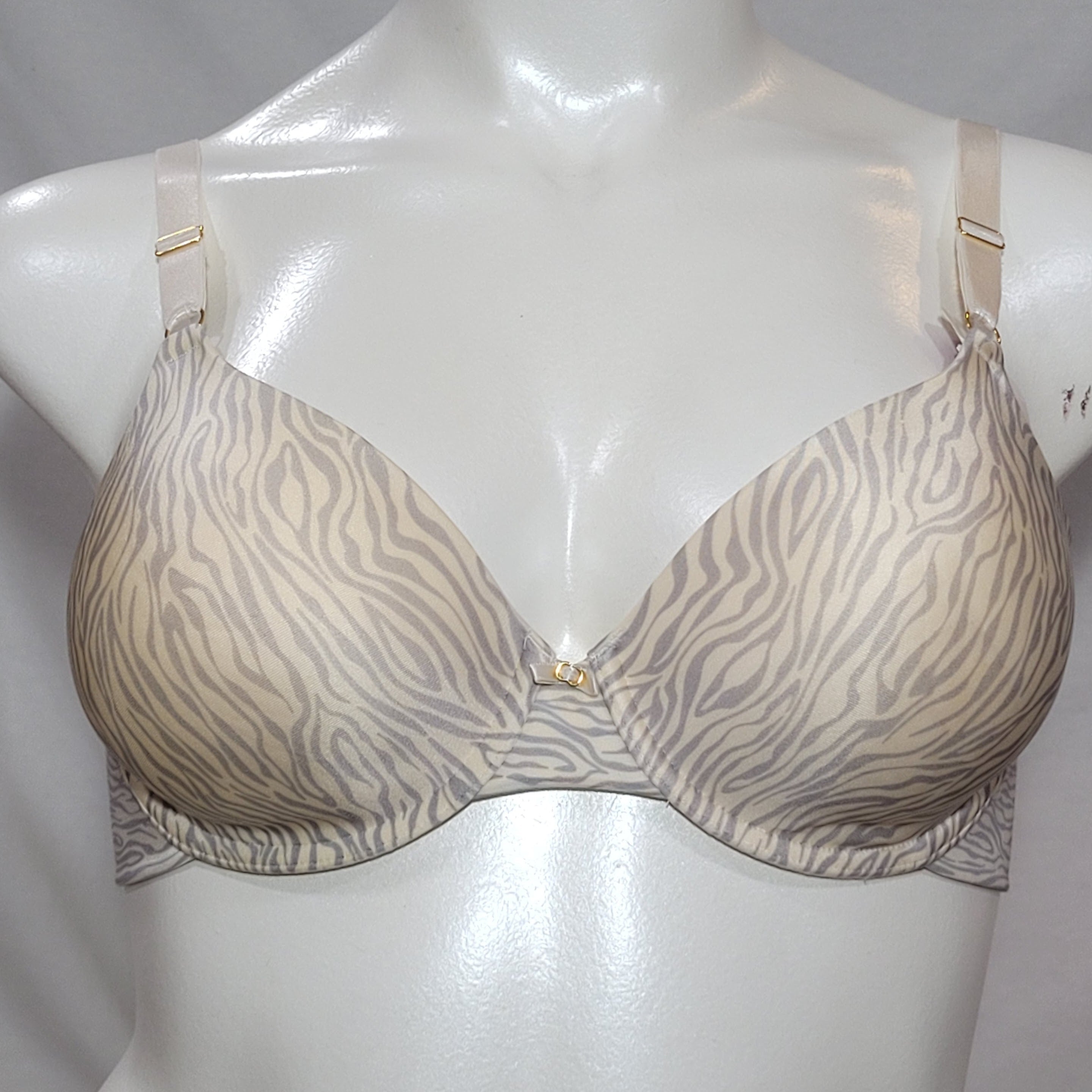 Vanity Fair 75345 Beauty Back Full Coverage UW Bra 36D Gray