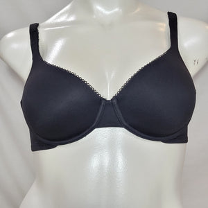 Cabernet 12800 Unlined Seamless Cup Underwire Bra 36D Black