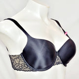 Self Expressions Maidenform 5071 Shimmer Molded Cup Lace Trim Underwire Bra 36D Black NWT - Better Bath and Beauty