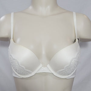 Maidenform DM9449 9449 Lacy Demi Coverage Push-Up UW Bra 34A Pearl Ivory NWT - Better Bath and Beauty
