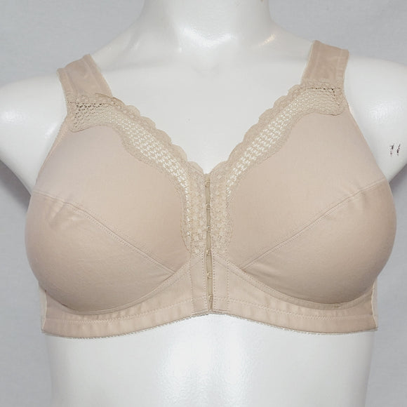 Exquisite Form 531 Cotton Front Close Wire Free Bra 40D Nude NEW WITHOUT TAGS - Better Bath and Beauty