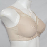 Exquisite Form 531 Cotton Front Close Wire Free Bra 40C Nude NEW WITHOUT TAGS - Better Bath and Beauty