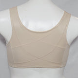 Exquisite Form 531 Cotton Front Close Wire Free Bra 38B Nude NEW WITH TAGS - Better Bath and Beauty