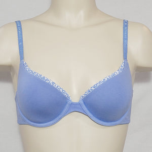 Victoria's Secret 94% Cotton LINED Demi Underwire Bra 32C Blue - Better Bath and Beauty