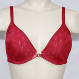 Victoria's Secret Deep Plunge "V" Logo Underwire Bra 34D Red - Better Bath and Beauty