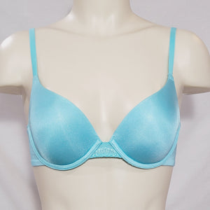 Lily of France 2175175 Extreme Lacy Looks Push Up Underwire Bra 36A Simply Aqua - Better Bath and Beauty