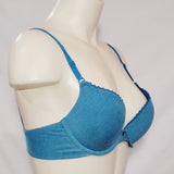 Maidenform 9279 Cotton Signature Push Up Underwire Bra 34C Teal NWT DISCONTINUED - Better Bath and Beauty
