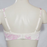 Calvin Klein D3237 Toile Balconette Underwire Bra 34D Pink & Ivory - Better Bath and Beauty