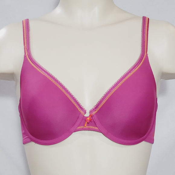DKNY M453091 453091 Molded Cup Lace Trim Underwire Bra 34C Pink - Better Bath and Beauty