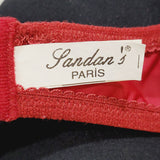 Landans Paris Sheer Embroidered Lace Demi Underwire Bra 34C Burgundy - Better Bath and Beauty