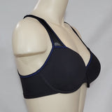 b.tempt'd 953199 by Wacoal b.active Underwire Sports Underwire Bra 30DD Black with Blue Trim - Better Bath and Beauty