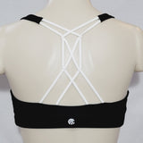 Champion N9684 Strappy Cami Wire Free Sports Bra SMALL Black & White NWT - Better Bath and Beauty