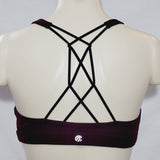 Champion N9684 Strappy Cami Wire Free Sports Bra XL X-LARGE Burgundy & Black NWT - Better Bath and Beauty
