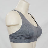 Champion N9684 Strappy Cami Wire Free Sports Bra XL X-LARGE Gray & Black NWT - Better Bath and Beauty