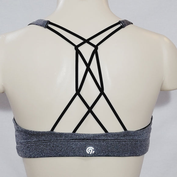 Champion N9684 Strappy Cami Wire Free Sports Bra XS X-SMALL Gray & Black NWT - Better Bath and Beauty