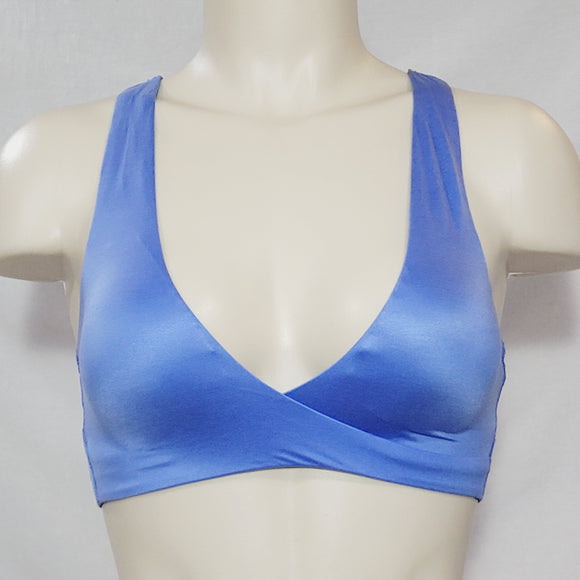 Gilligan O'Malley Lightly Lined Lace Back Wire Free Bralette XS X-SMALL Summer Blue NWT - Better Bath and Beauty