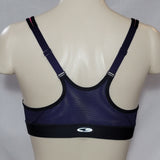 Champion N9643 Power Shape Max Zip Front Wire Free Sports Bra XS Pink & Black - Better Bath and Beauty