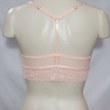 Gilligan O'Malley Front Close Sheer Lace Y-Back Wire Free Bra Bralette XL X-LARGE Peach Divine - Better Bath and Beauty