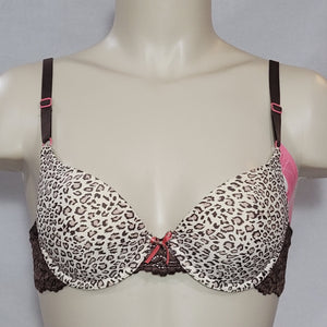 DISCONTINUED Maidenform 7909 One Fabulous Fit Lace Trim T-Shirt UW Bra 34A Animal Print NWT - Better Bath and Beauty