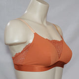 Gilligan O'Malley Brushed Micro Triangle Bralette X-SMALL Sunset Orange - Better Bath and Beauty