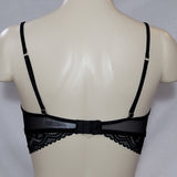 Gilligan & O'Malley Semi Sheer Lace Long Line Wire Free Bra Bralette XS X-SMALL Black - Better Bath and Beauty