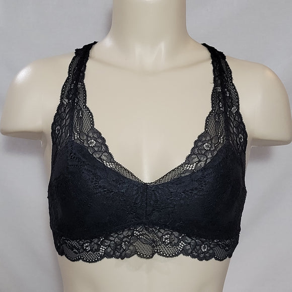 Gilligan & O'Malley Lace Pullover Racerback Bralette X-SMALL Black NWT - Better Bath and Beauty