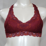 Gilligan & O'Malley Lace Pullover Racerback Bralette MEDIUM Country Red Multi NWT - Better Bath and Beauty