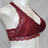 Gilligan & O'Malley Lace Pullover Racerback Bralette MEDIUM Country Red Multi NWT - Better Bath and Beauty