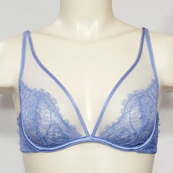 Soma Breathtaking Unlined Plunge Underwire Bra 34B Blue Stone - Better Bath and Beauty