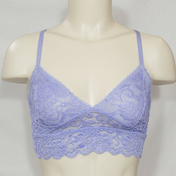 Xhilaration Wire Free Racerback Sheer Lace Bralette SMALL Periwinkle Blue NWT - Better Bath and Beauty