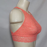 Xhilaration High Neck Crossback Lace Bra Bralette SMALL Hawaiian Coral NWT - Better Bath and Beauty