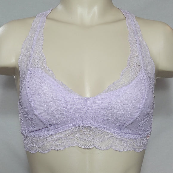 Gilligan & O'Malley Lace Pullover Racerback Bralette X-SMALL Violet Villa NWT - Better Bath and Beauty