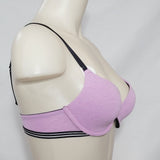 Xhilaration Perfect Cotton T-Shirt Lightly Lined Convertible Underwire Bra 32B Heather Violet - Better Bath and Beauty