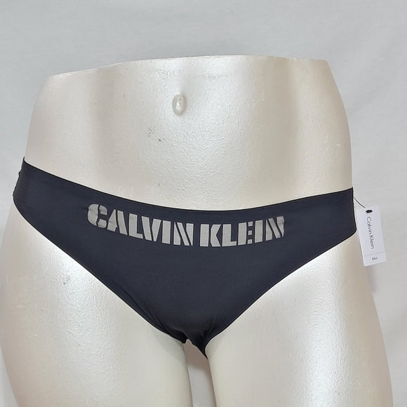 Calvin Klein QF1810 Logo-Waist Laser Bikini SIZE MEDIUM Black NWT - Better Bath and Beauty