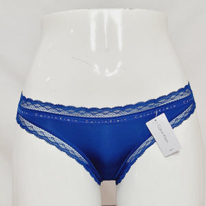 Calvin Klein brief with lace trim in blue