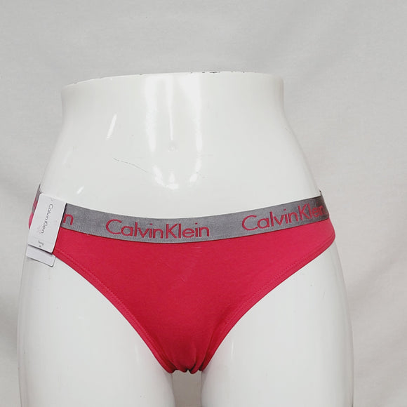 Calvin Klein QD3539 Radiant Cotton Thong MEDIUM Red - Better Bath and Beauty