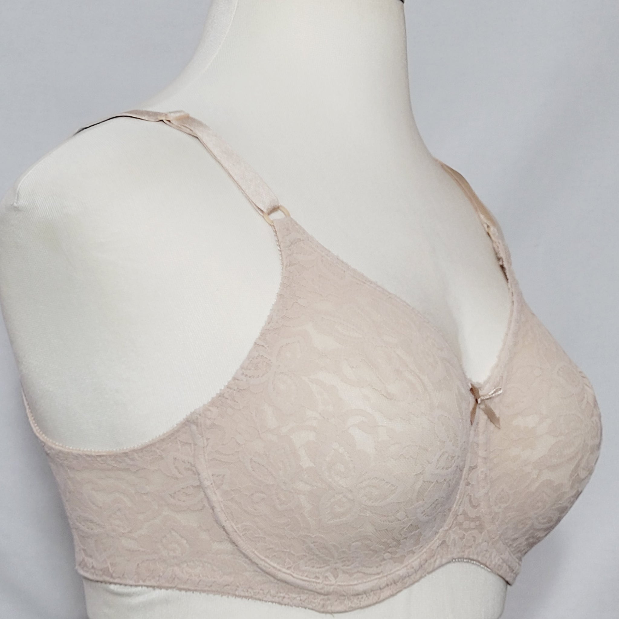 Bali 3432 Lace N Smooth Underwire Bra 34D Nude