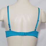 Lily of France 2175220 Lily Of France Sensational Lace Push Up UW Bra 34A Teal - Better Bath and Beauty