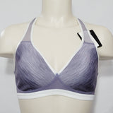 Wacoal 856234 Soft Cup Racerback Wire Free Sports Bra 34D Gray & White NWT - Better Bath and Beauty