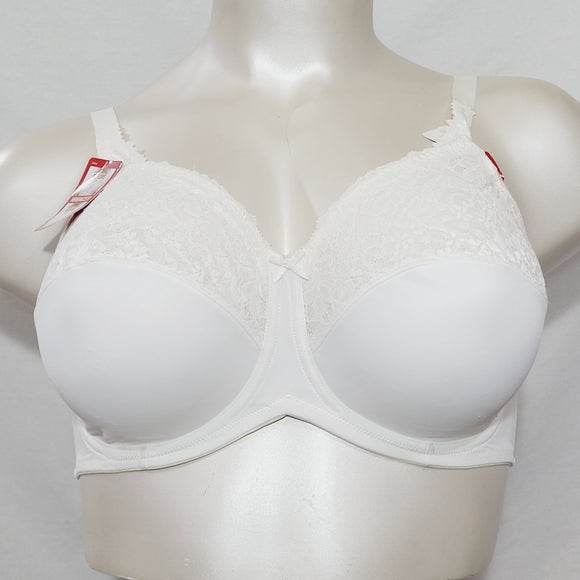 Lilyette 428 0428 Comfort Lace Minimizer Bra 38C White New with Tags - Better Bath and Beauty