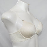 Maidenform 7112 Front Close Lace Trim Underwire Bra 40D Ivory with Nude Dots - Better Bath and Beauty