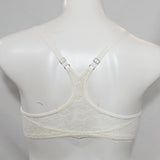 Maidenform 7112 Front Close Lace Trim Underwire Bra 36DD Ivory with Nude Dots - Better Bath and Beauty
