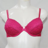 Vassarette 75117 Unlined Semi Sheer Lace Underwire Bra 38B Bright Pink - Better Bath and Beauty