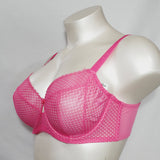 Paramour 115048 Dahlia 4-Section Cup Geo Lace UW Bra 42D Fandango Pink - Better Bath and Beauty