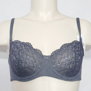 Le Mystere 8235 Comfort Chic Balconette UW Bra 32C Black Heather NWT - Better Bath and Beauty