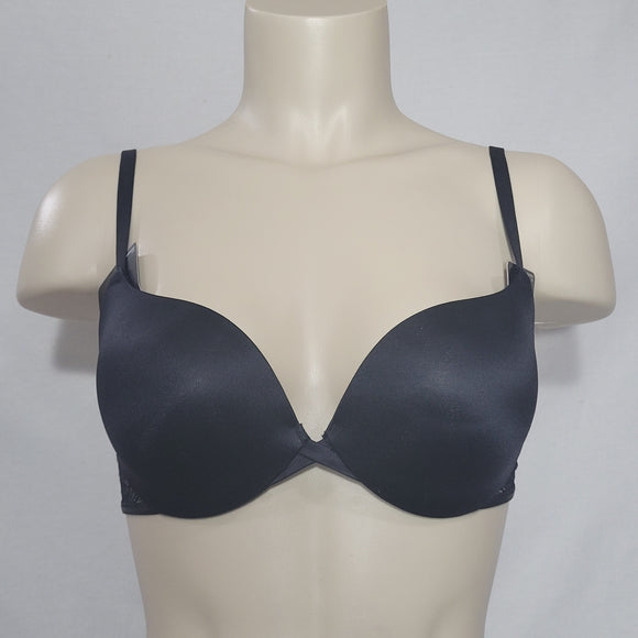 Maidenform DM9900 Center of Attention Satin and Lace Demi Underwire Bra 34A Black NWT - Better Bath and Beauty