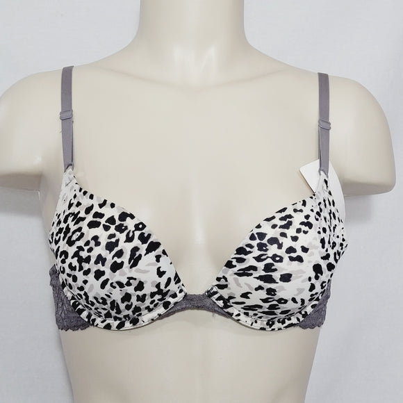 DISCONTINUED Maidenform 7180 One Fabulous Fit Embellished Push Up UW Bra 34A Animal Print NWT - Better Bath and Beauty
